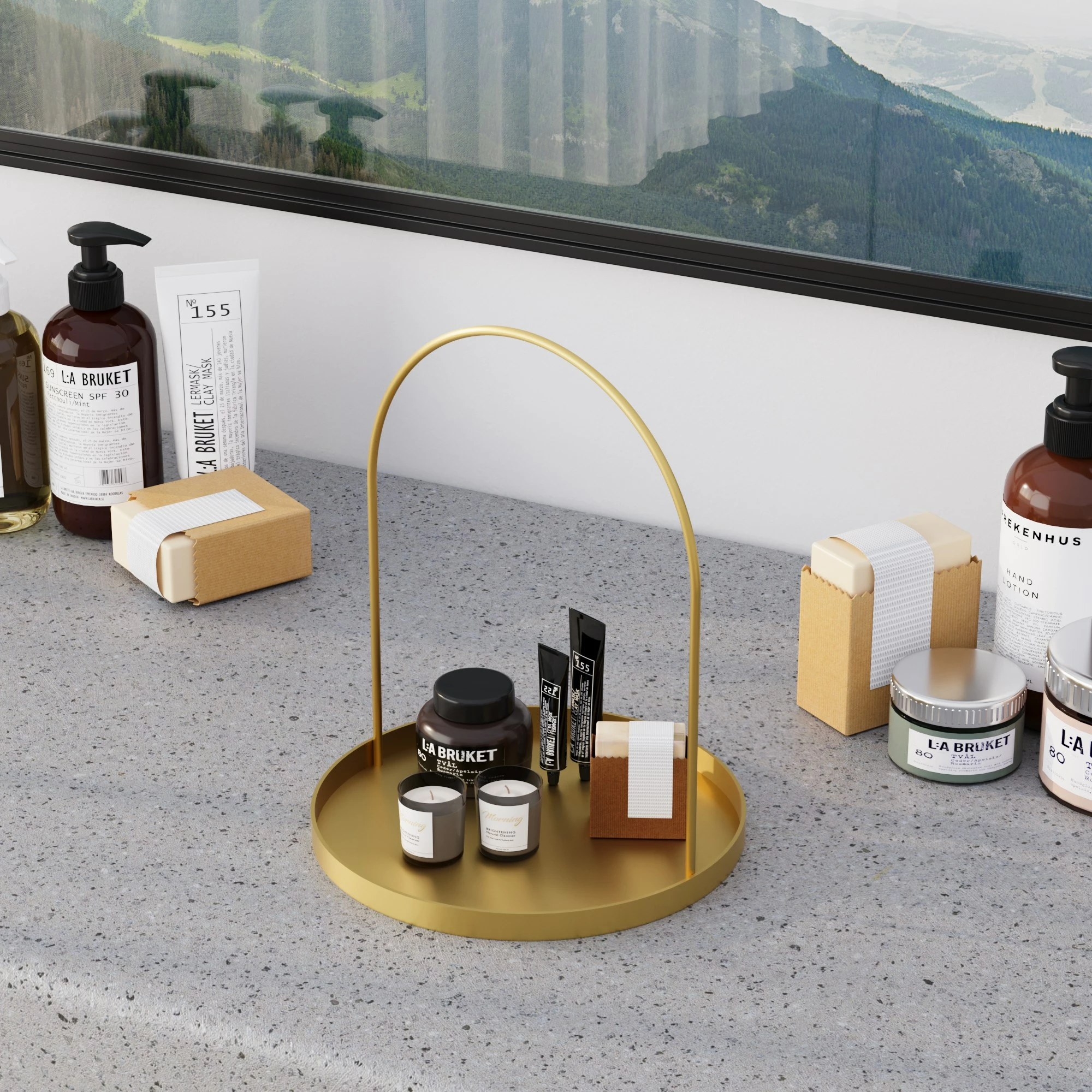 Kovinski dekorativni dodatek Aberto, zlata, Kos-B