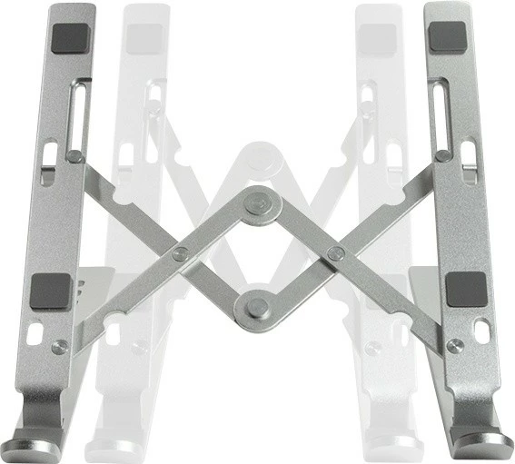 Zložljivo stojalo za prenosnik LogiLink AA0134, za 10–16 palcev, aluminij, srebrno