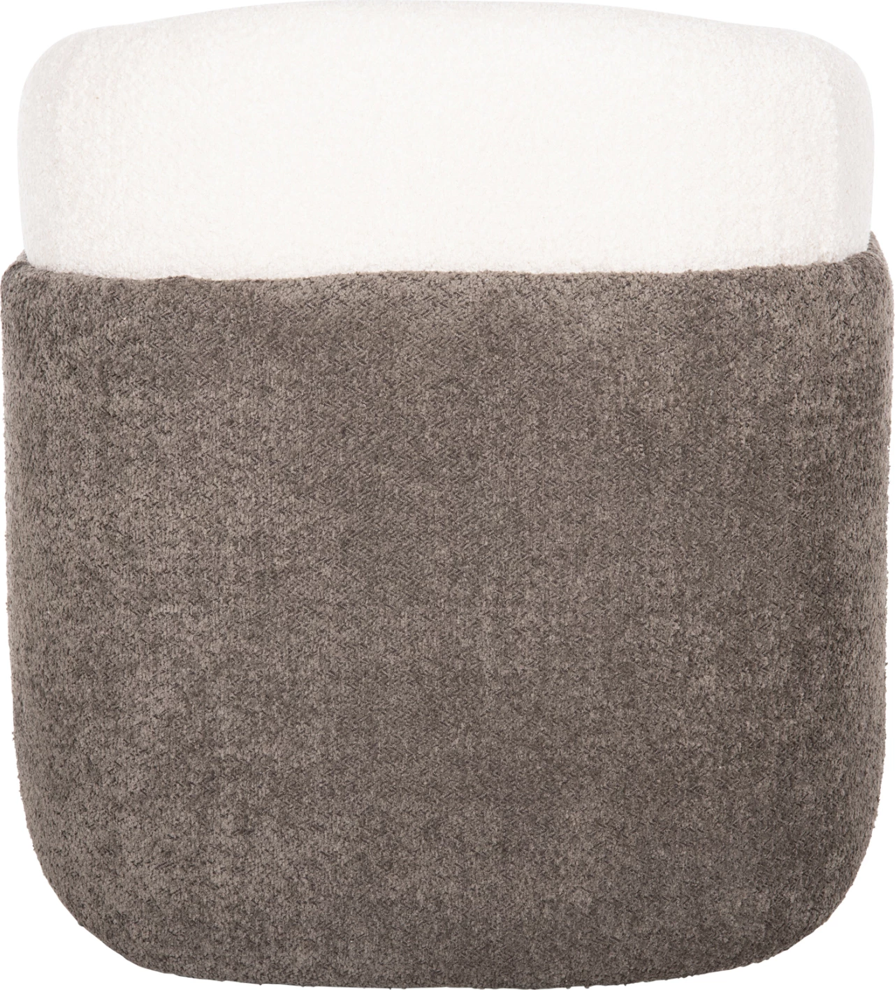 Fotelj DOPER FH9590.06 iz bouclé tkanine belo-sive barve 68x72x76H cm