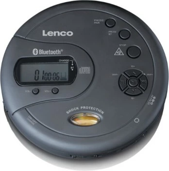 Prenosni predvajalnik CD Lenco CD-300, Bluetooth, LCD, črn