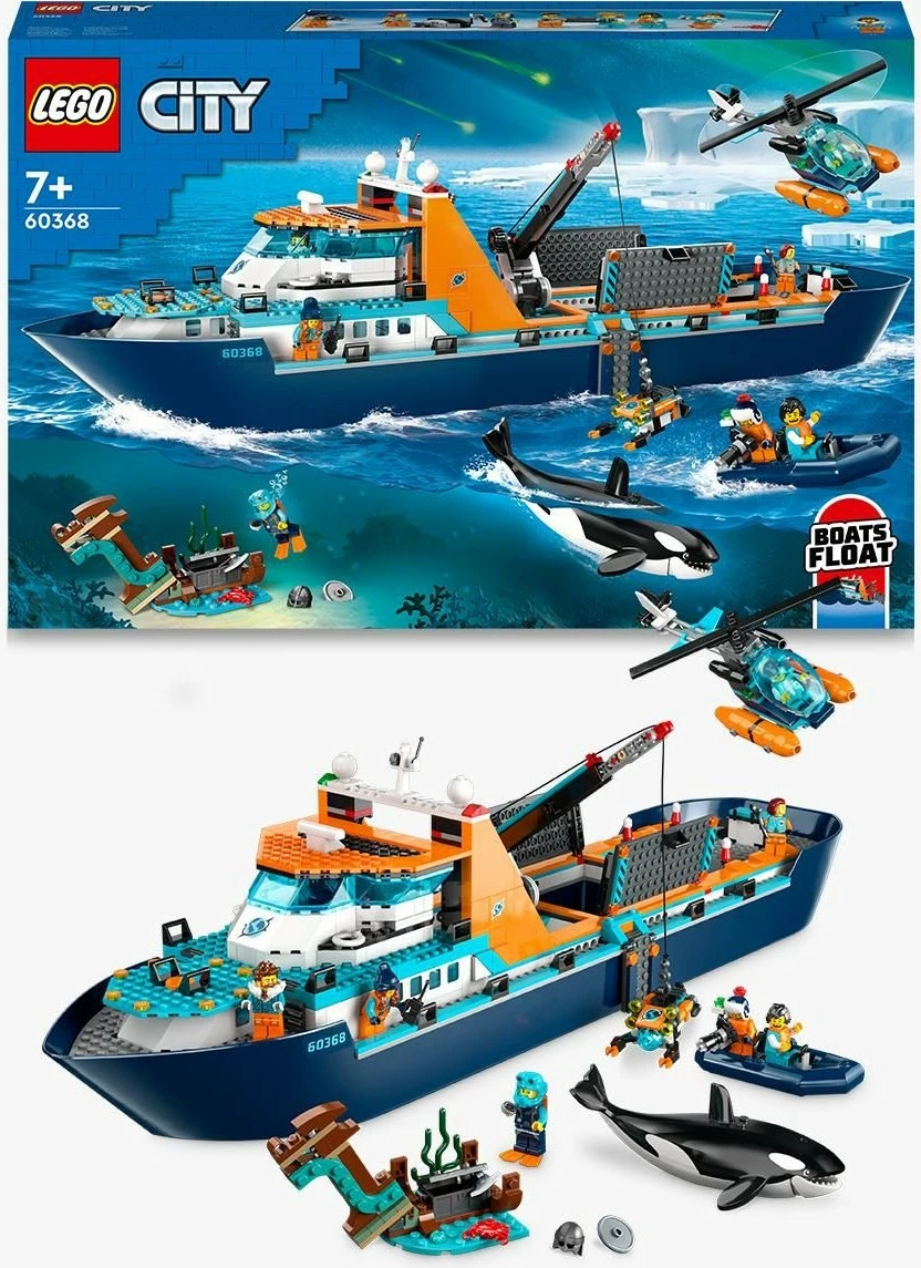 Set za gradnjo Arctic Explorer Ship, LEGO, 815 delov, plastika, večbarven