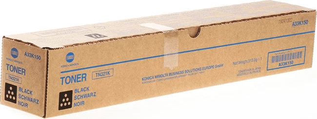 Toner kartuša Konica Minolta TN321K A33K150, zmogljivost 27.000 strani, črn