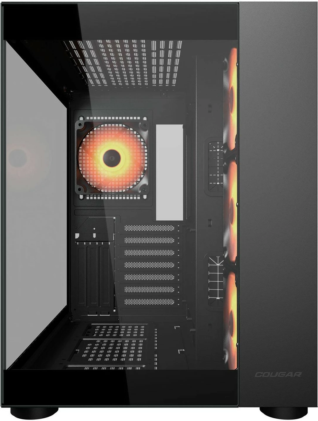Midi računalniško ohišje, črn, kaljeno steklo, ARGB, Cougar FV150 ARGB