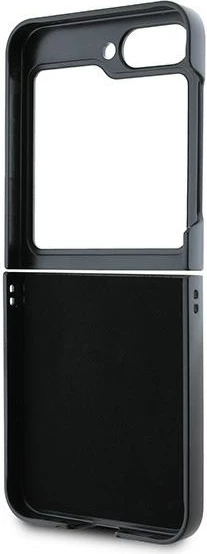 Ovitek za telefon Saffiano Monogram Head Pin za Samsung Galaxy Z Flip 6, črn, Karl Lagerfeld