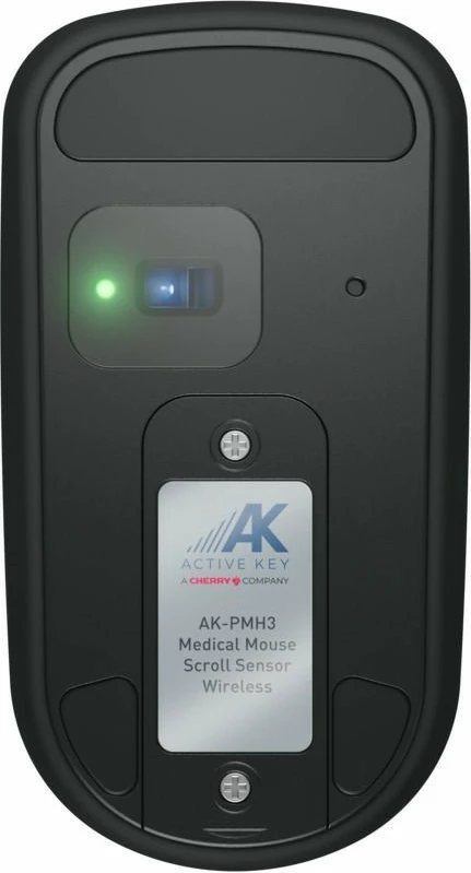 Ergonomski vodoodporen miš Cherry AK-PMH3, ambidekstralna, RF brezžična, 1000 DPI, črna