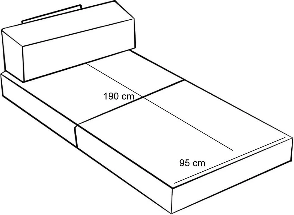 Enosedalna fotelja, rjava, Comfort, Atelier del Sofa, se spremeni v posteljo