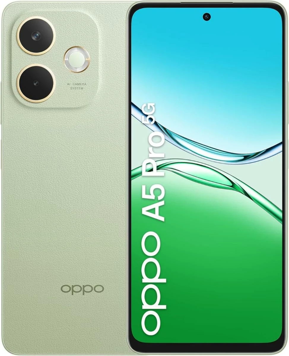 Mobilni telefon OPPO A5 Pro 8GB 256GB 5G, Olive Green