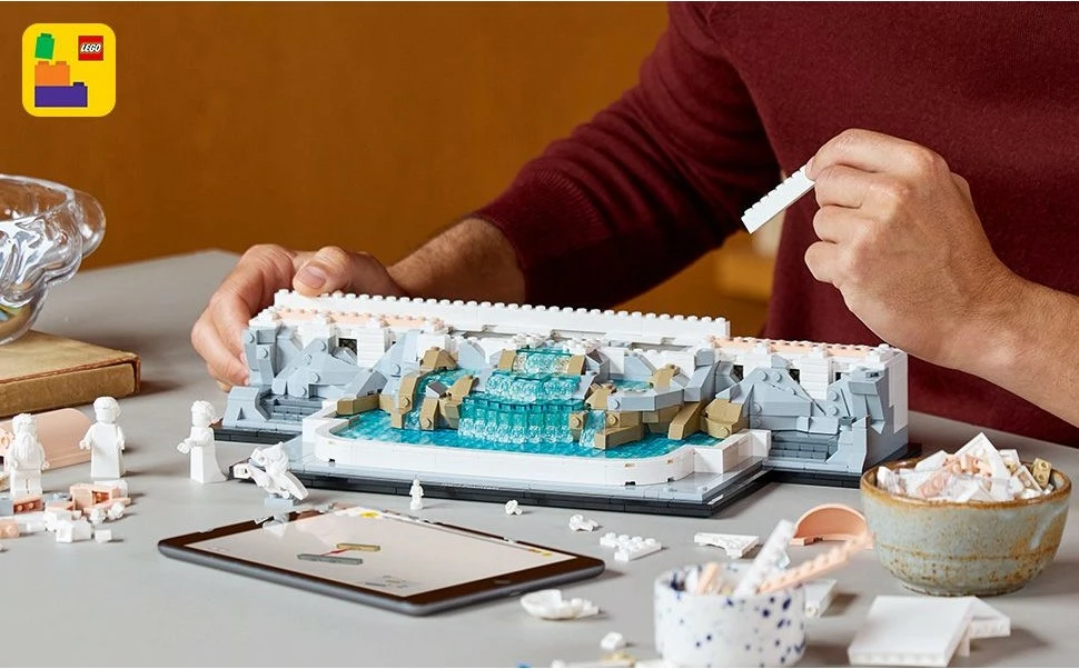 Model Fontana di Trevi, LEGO Architecture, 1880 delov, plastika, večbarven