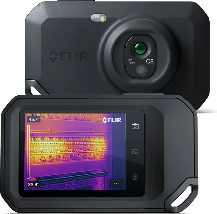 Termična kamera FLIR C8, 320 x 240, LCD zaslon, črna