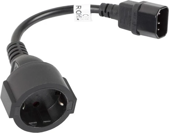 Tanek LAN kabel Lanberg CA-C14E-10CC-0018-BK, črn
