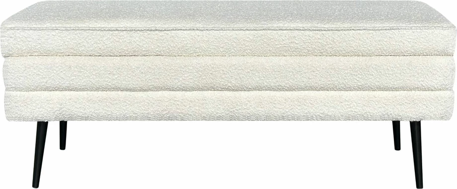 Tabure z shranjevalnim prostorom Slices, bel, 110x40x44