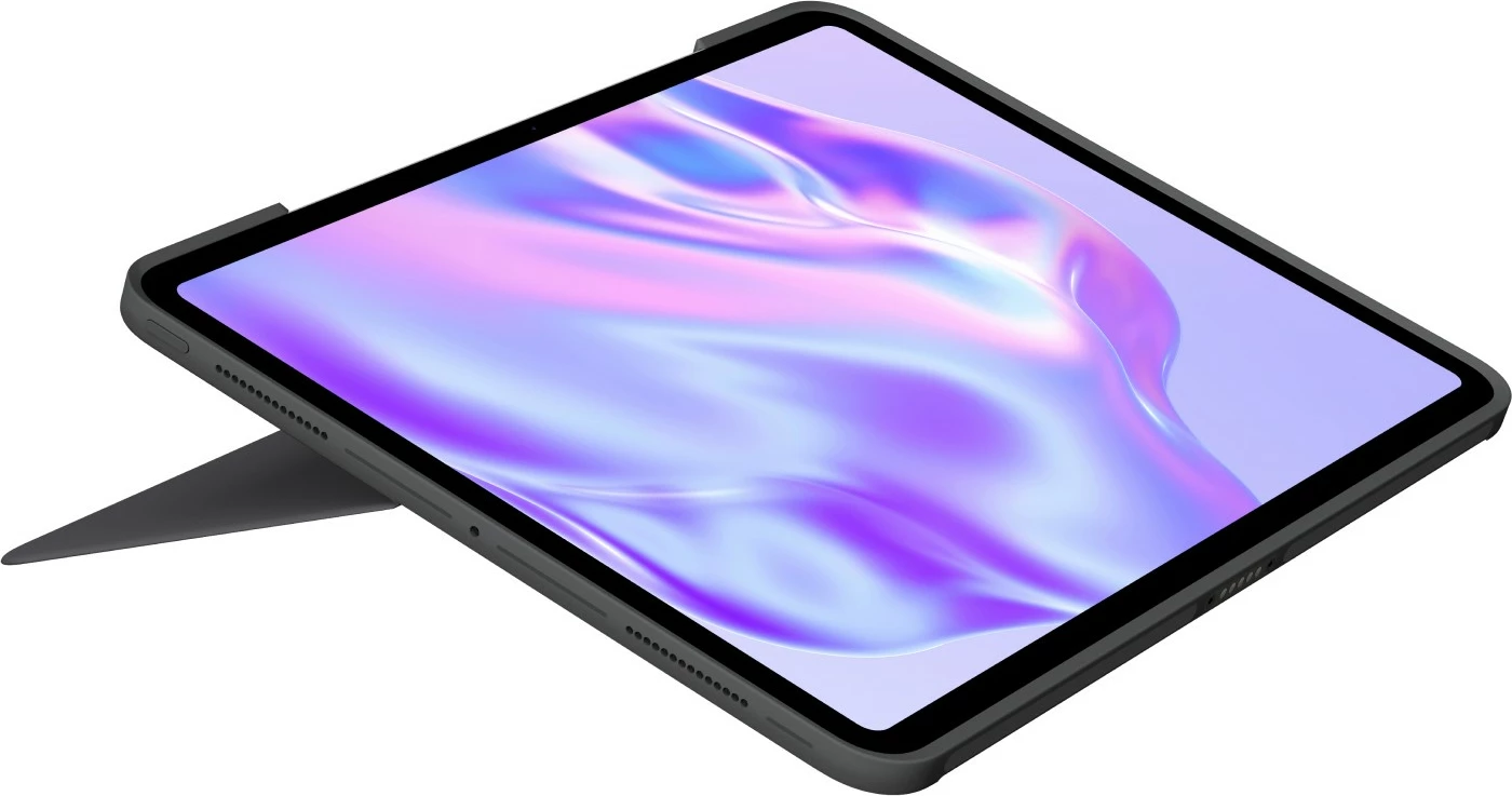 Ovitka s tipkovnico Logitech Combo Touch, QWERTZ, nemška, z dodatnim sledilno ploščico, 1,9 cm, 1 mm, Apple, grafit (DE tipkovnica)
