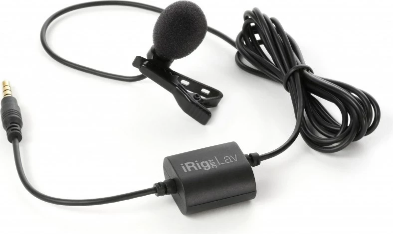 Klapni mikrofon iRig Mic Lav, črn