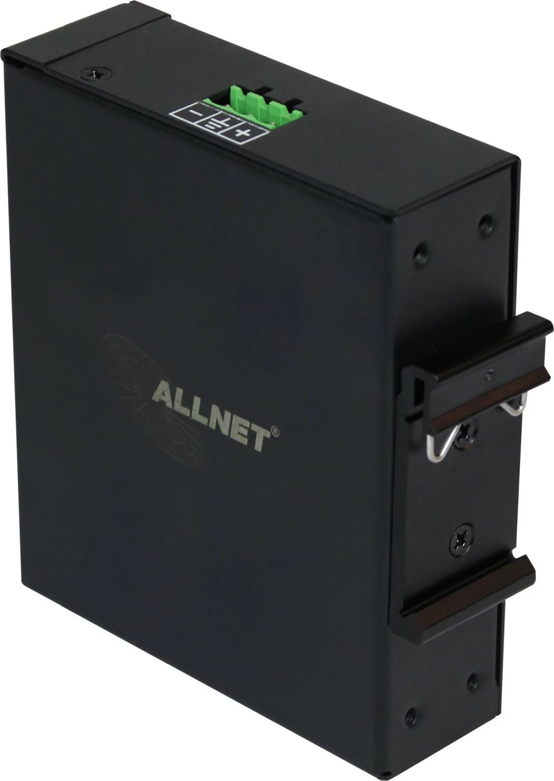 PoE injektor ALLNET Industrial Gigabit, 15,4W/30W/90W, kovinska ohišje