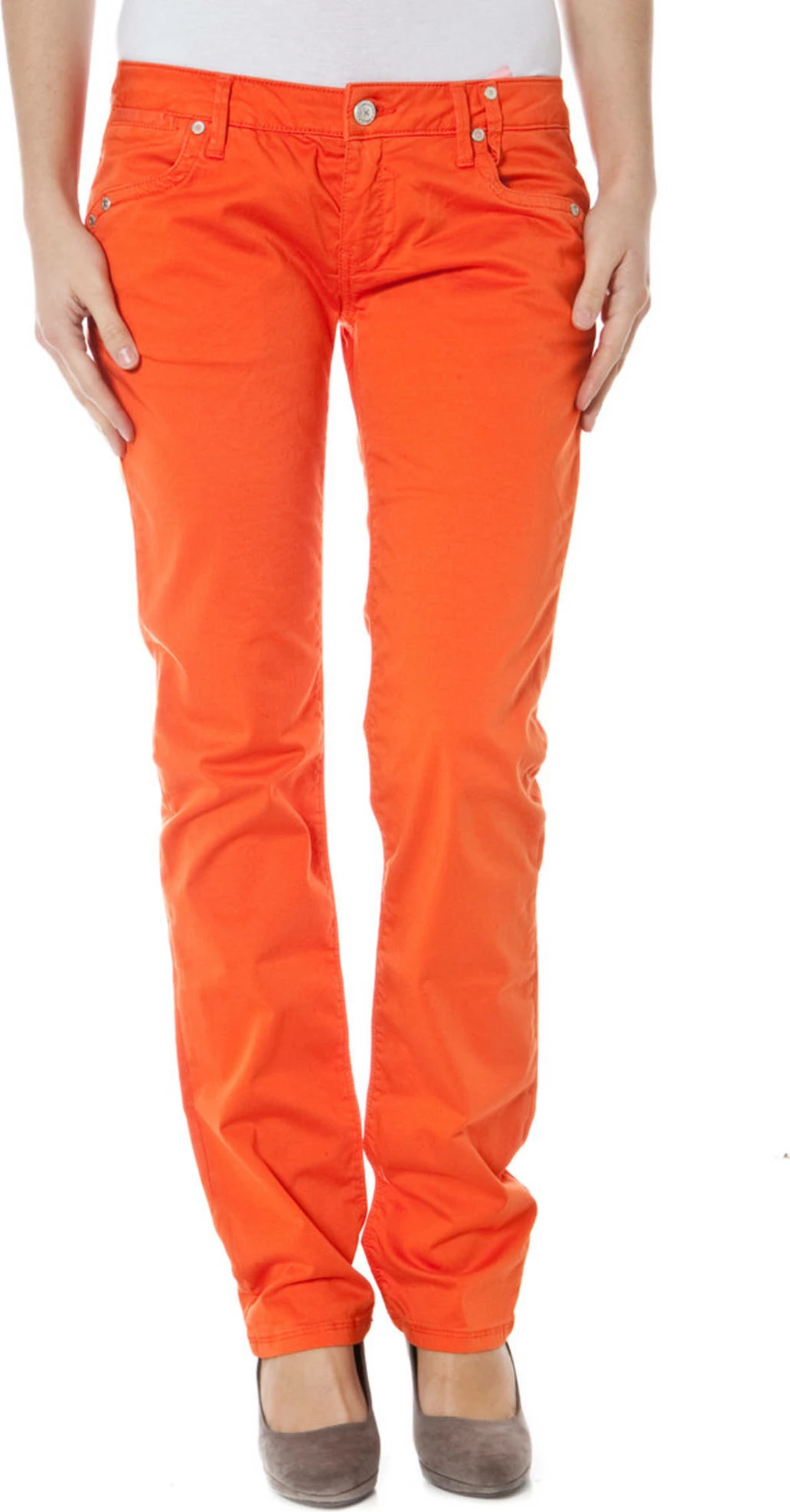 Hlače za ženske ZUELEMENTS, oranžne