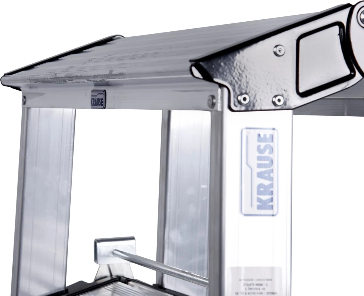 Delovna lestev Krause, 3-nivojska, srebrna