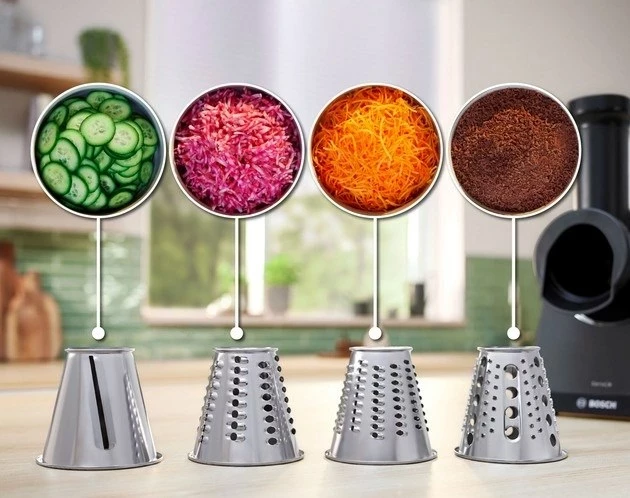 Električni mlinček za meso Bosch MFWS660B, 500 W, črno/srebrn