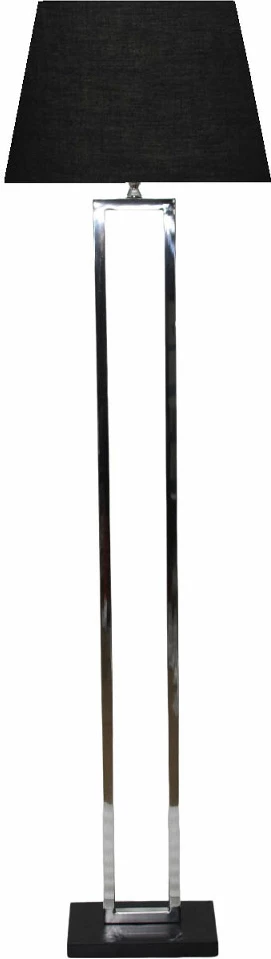 Talna svetilka ANSELM, jeklo, srebrno - črno, 41x25x154 cm