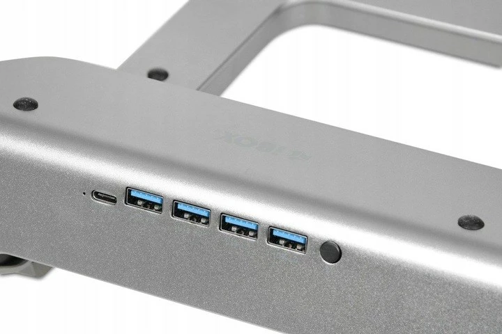 Hladilna podloga za prenosnike do 17,3" IBOX NC06, srebrna