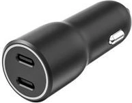 Avtomobilski polnilec, 2x USB Type-C, 45W, črn TB ASTBXLU2C40WPDB
