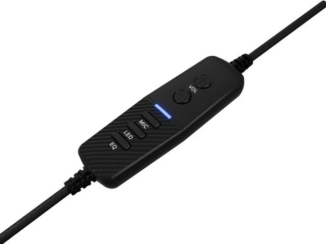 Gaming slušalke z RGB osvetlitvijo Genesis Neon 764, z žico, mikrofon, črne