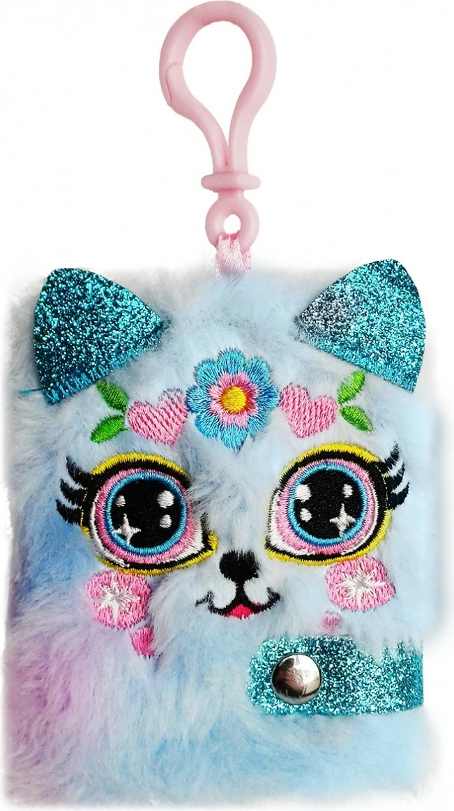 Set obesnih notesov v obliki obeska, Stnux STN8547, 12 kosov, pliš, različne barve