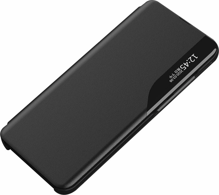 Ovitek Eco Leather View Hurtel za Xiaomi Redmi Note 11 Pro+ 5G / 11 Pro 5G / Mi 11i HyperCharge / Poco X4 NFC 5G, črn
