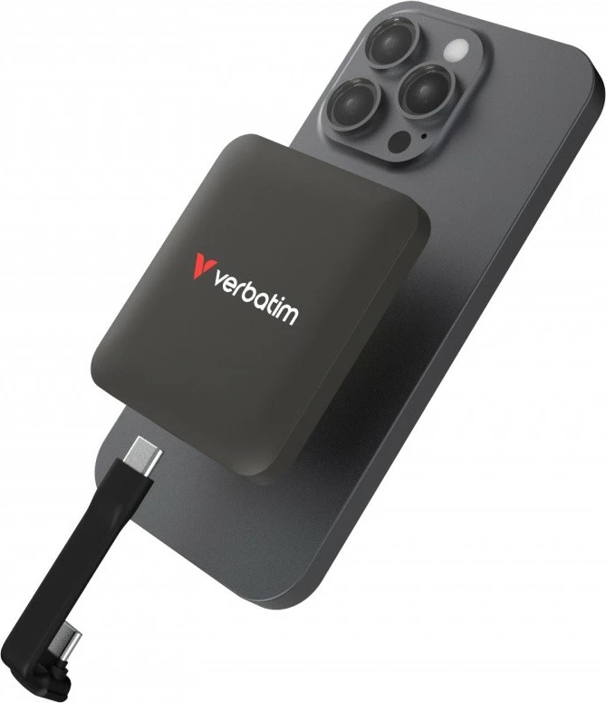 Zunanji magnetni SSD, Verbatim SnapBack DQVE32061PLG, 1 TB, USB-C, USB 3.2 Gen 2x2, MagSafe, Apple ProRes 4K/60, Mocca