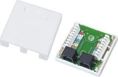 Konektorska škatla za omrežje A-LAN GN011, Cat6, bela