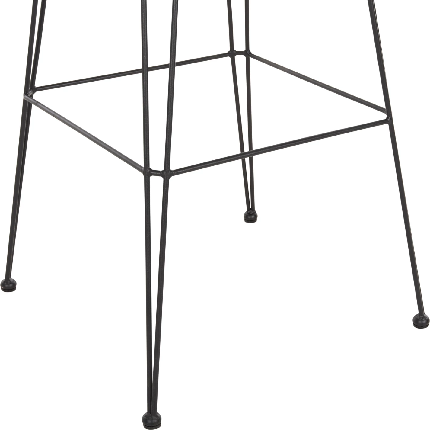 Barski stol za zunaj ALLEGRA FH5452.11 kovina in blazina v črno-bež pletenju 52x51x103H cm