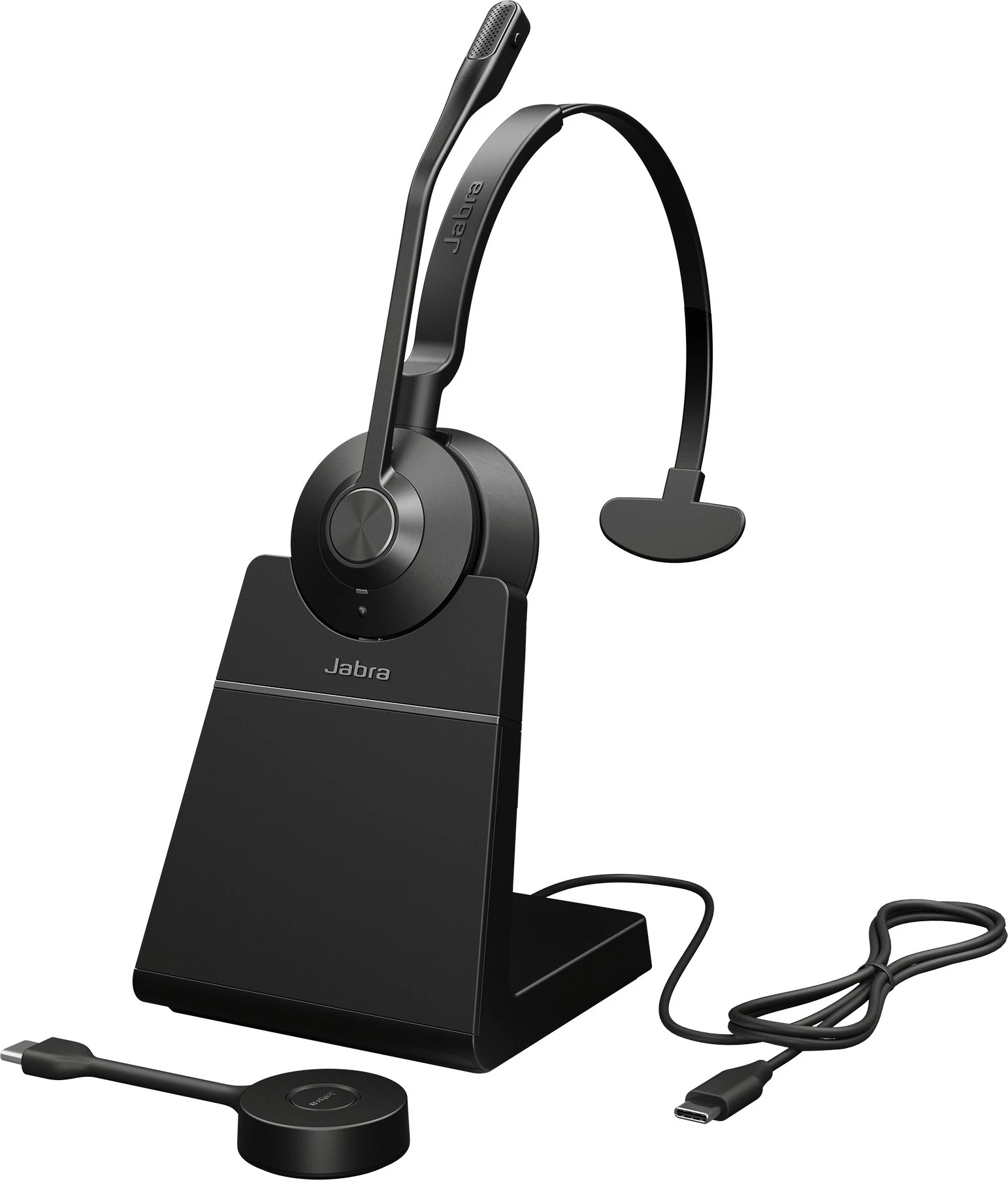 Brezžične monauralne slušalke Jabra Engage 55 SE, USB-C UC, črne