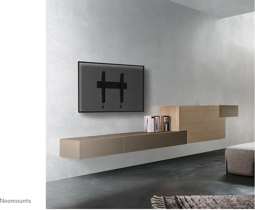 Stenski nosilec za TV Newstar WL30S-850BL14, fiksni, 32–75 inčev, jeklo, črn