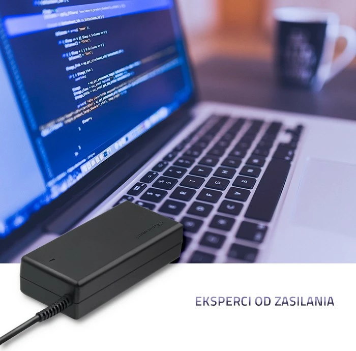 Napajalnik za HP Compaq Qoltec 90W, 18.5V, 4.9A, 7.4x5.0mm, črn