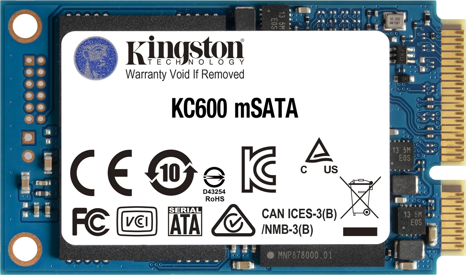 SSD 1024GB mSATA, Kingston KC600