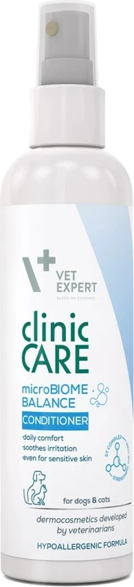 Balzam za dlako VetExpert Clinic Care microBiome Balance, za pse in mačke, 150 ml