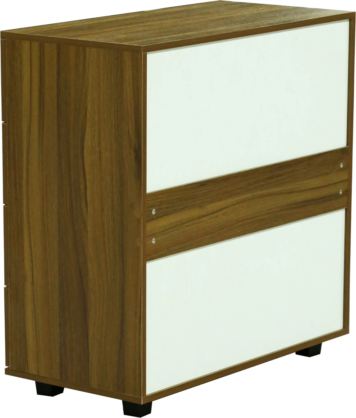 FH8996.02 omara s 4 predali, oreh, melamin, 80x40x83H