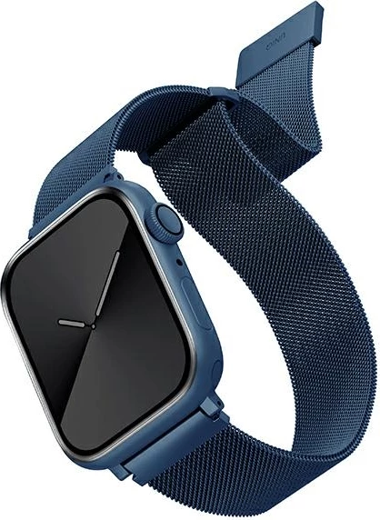 Jekleni pašček za Apple Watch UNIQ Dante, 42/44/45 mm, modra