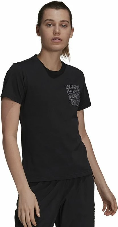 Majica za ženske adidas, črna