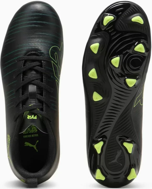 Atletski čevlji za nogomet za otroke, Puma, črni