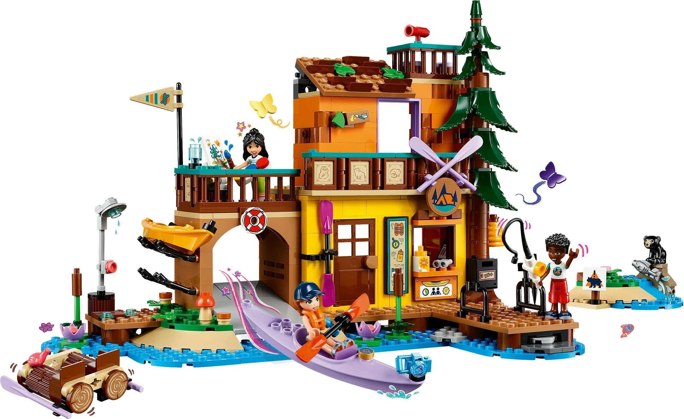 Kamp avantur z kajakom, LEGO Friends 42626, večbarven