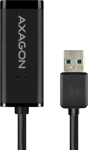 Omrežni adapter AXAGON ADE-SR, USB-A 3.2 Gen 1, Gigabit Ethernet, črn
