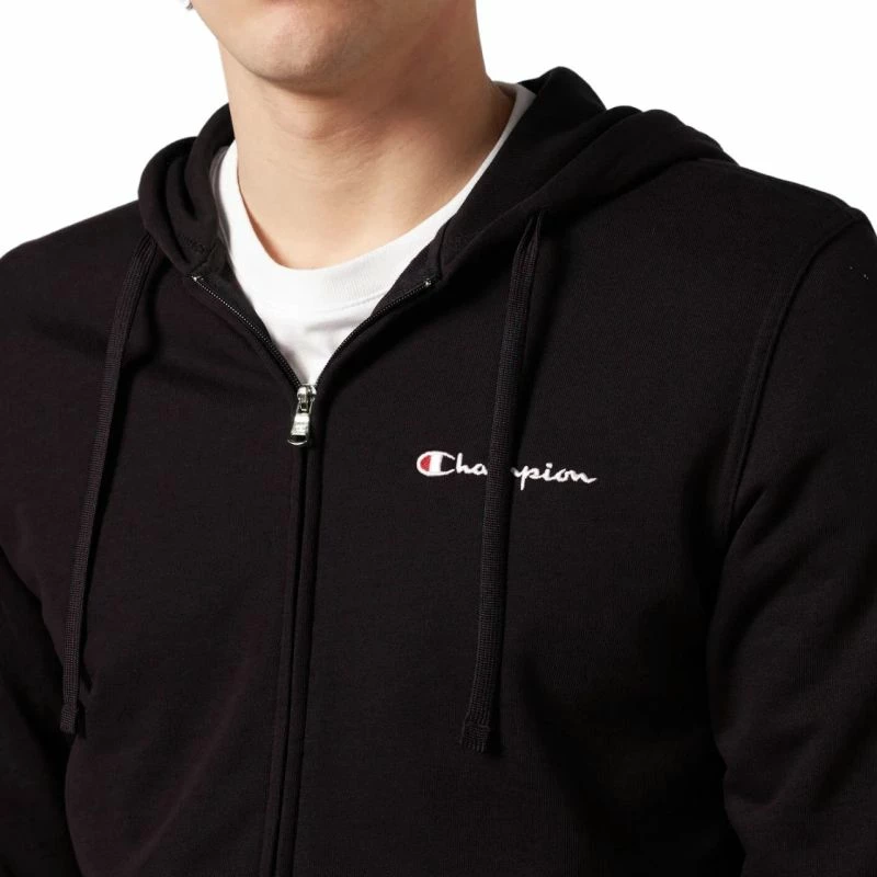 Duks s kapuco Champion, moški, črn