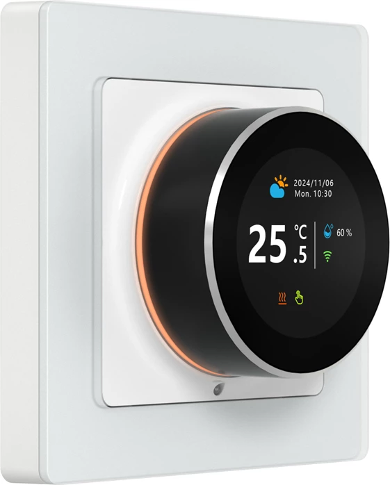 Pametni termostat Wi‑Fi, TFT zaslon, glasovno upravljanje, Tuya/Smart Life, bel, Avatto WT20R-BH-3A-W-WiFi