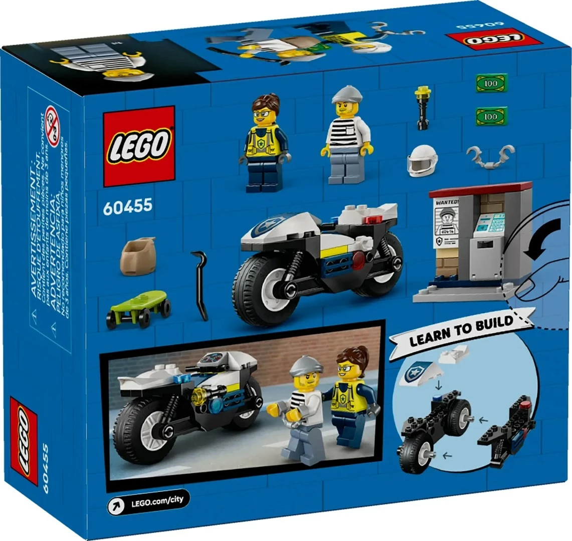 Set za sledenje z motorjem LEGO CITY 60455, 65 delov