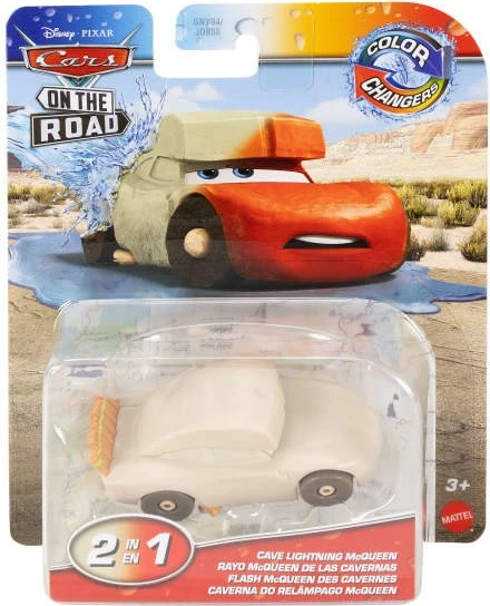 Avtomobilček, ki spreminja barvo Mattel Cars Cave McQueen, 1:55, krem