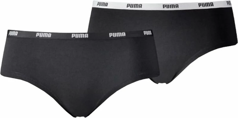 Spodnje perilo za ženske, 2-pack, črno, Puma Hipsters W 603022001-200