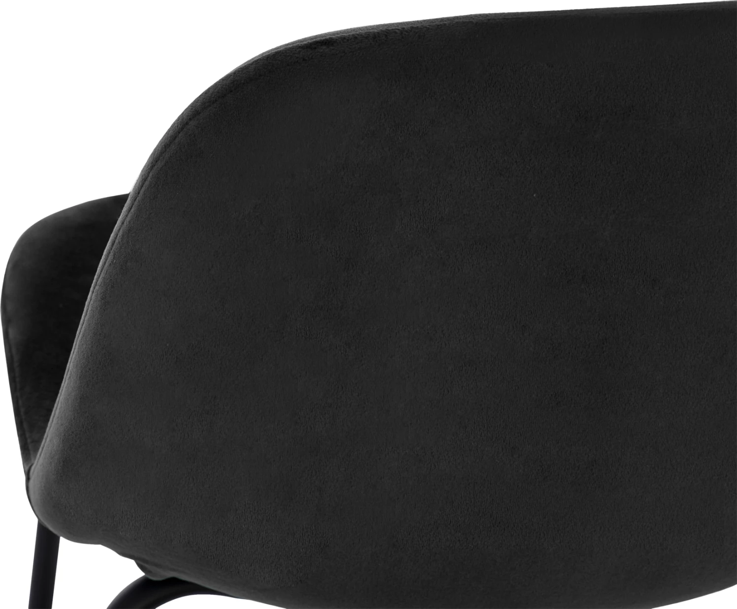 Stol Vincent FH8579.14, žamet črna, kovinski okvir 56,5x47x106 cm, set 4 kosov