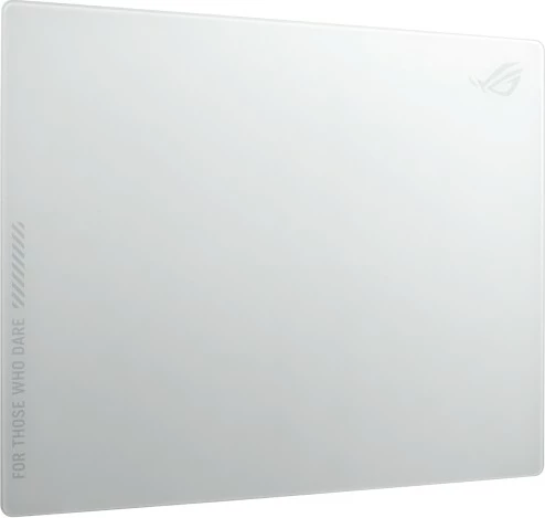 Podloga za miško ASUS ROG Moonstone Ace L, bela, kaljeno steklo, silikon, gaming model