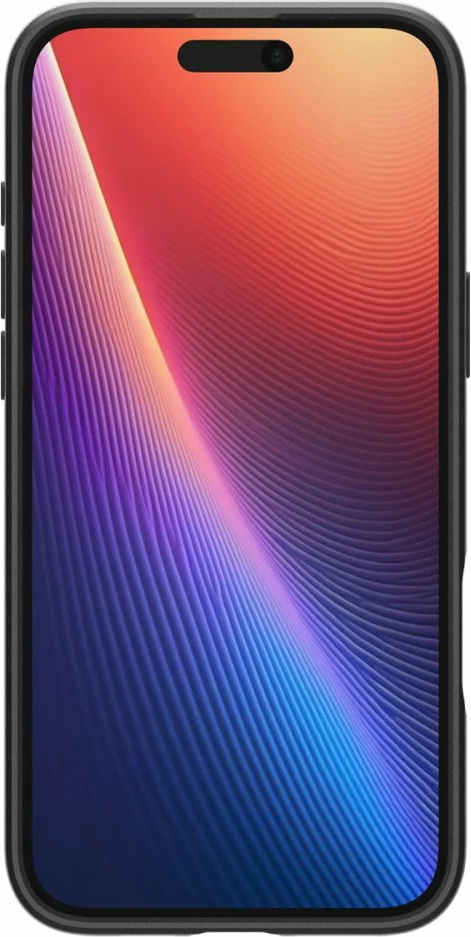 Tanek in lahek ovitek Thin Fit MagSafe za iPhone 16 Plus, Spigen, 1,55 mm, TPU + polikarbonat, črn, 1 kos