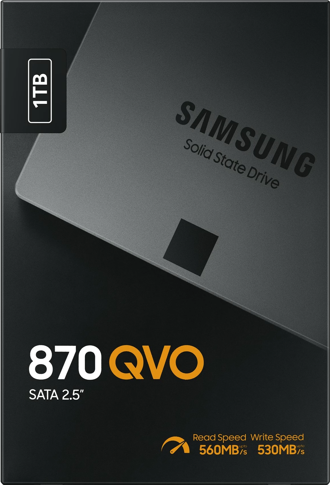 SSD 1 TB, 2,5", 560 MB/s, 6 Gbit/s, Samsung 870 QVO